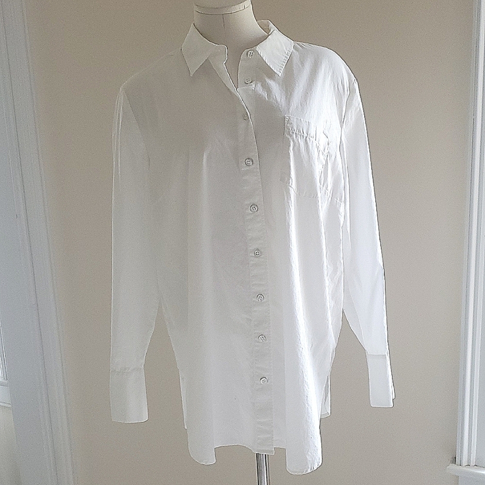 Talbots Crisp White Button Down Shirt